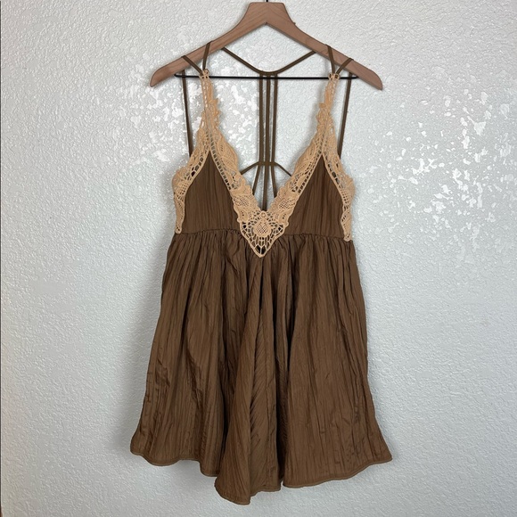 Free People Breathless Mini Slip Dress in Martini Small - Picture 2 of 7